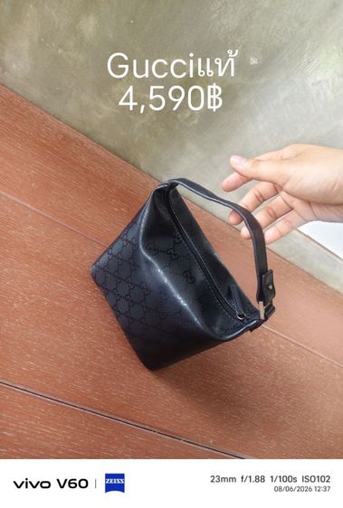 ไม่ระบุ ดำ หนังแท้ Gucci กระเป๋ากุชชี่แท้