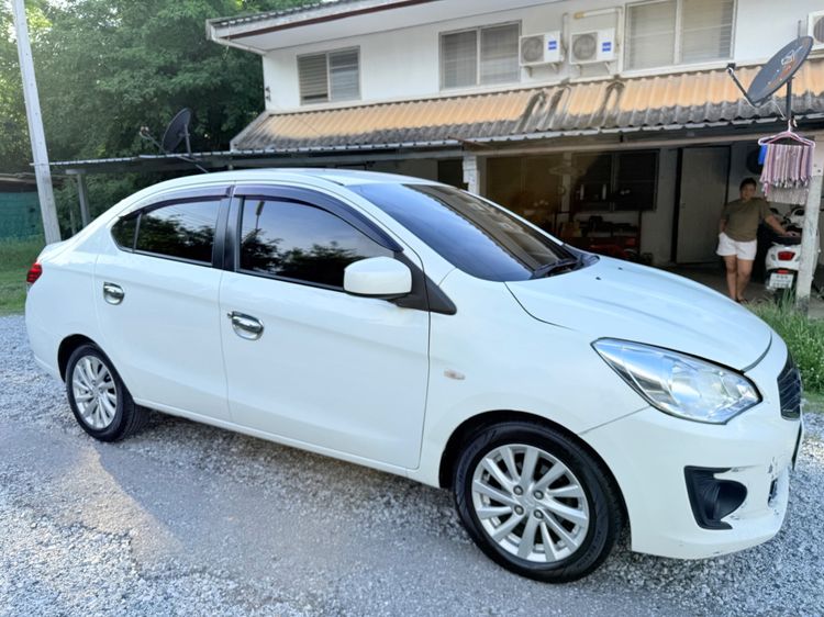 Mitsubishi Attrage 2014 1.2 GLX Sedan เบนซิน ไม่ติดแก๊ส เกียร์อัตโนมัติ ขาว รูปที่ 2