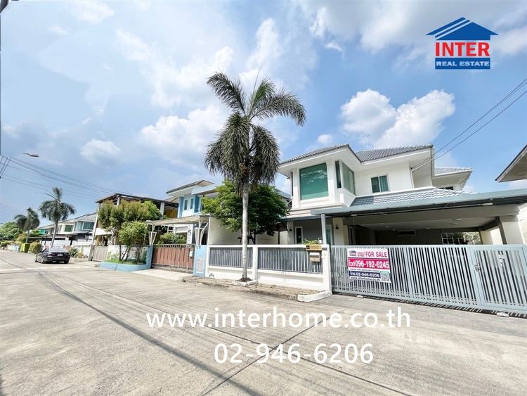 บ้านเดี่ยว 2 ชั้น 53 ตร.ว. หมู่บ้านเศรณี รามอินทรา109 ใกล้รถไฟฟ้าสายสีชมพู ซอยพระยาสุเรนทร์30 ถนนรามอินทรา ถนนพระยาสุเรนทร์ เขตคลองสามวา 