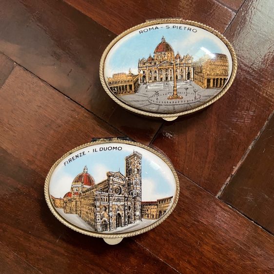 เซรามิคเก่า Vintage Italian Trinket Box