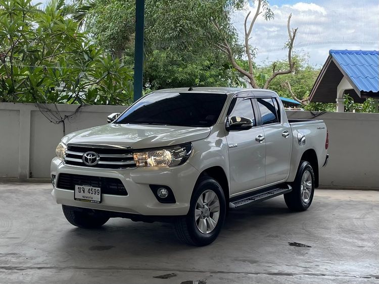 Toyota Hilux Revo 2016 2.4 G Prerunner Pickup ดีเซล ไม่ติดแก๊ส เกียร์อัตโนมัติ ขาว