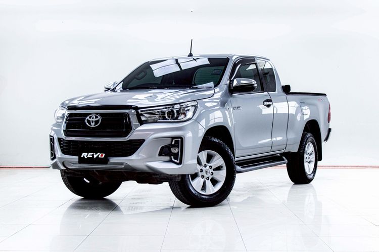 Toyota Hilux Revo 2019 2.4 Prerunner E Plus Pickup ดีเซล ไม่ติดแก๊ส เกียร์ธรรมดา เทา