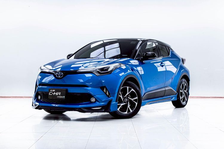รถ Toyota C-HR 1.8 HV Hi สี น้ำเงิน