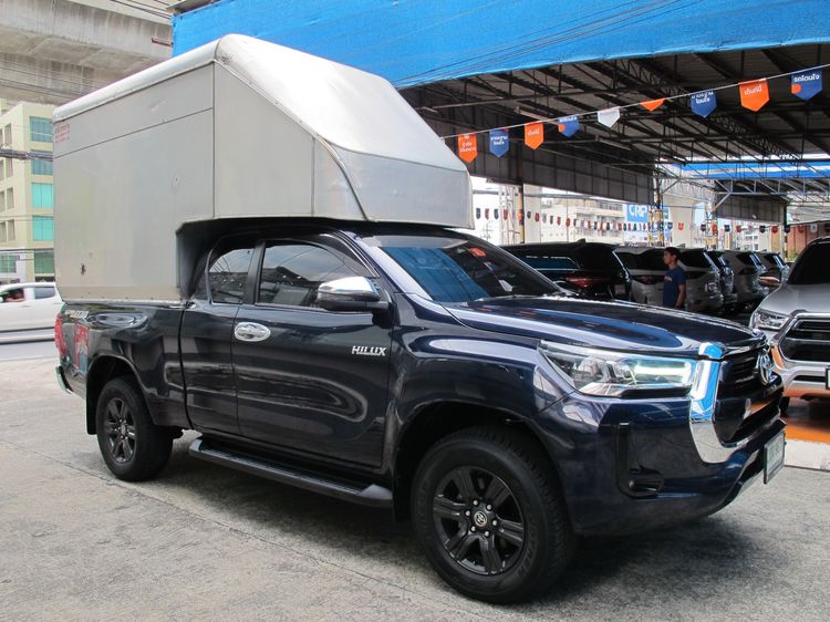Toyota Hilux Revo 2022 2.4 Prerunner Mid Van ดีเซล ไม่ติดแก๊ส เกียร์ธรรมดา น้ำเงิน รูปที่ 2