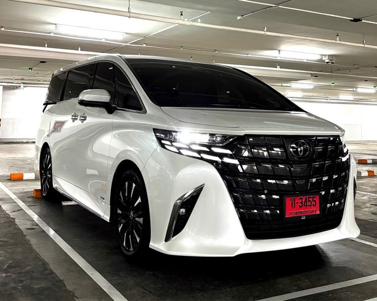 Toyota Alphard 2025 2.5 Executive Lounge Hybrid E-Four 4WD Van ไฮบริด ไม่ติดแก๊ส เกียร์อัตโนมัติ ขาว รูปที่ 4