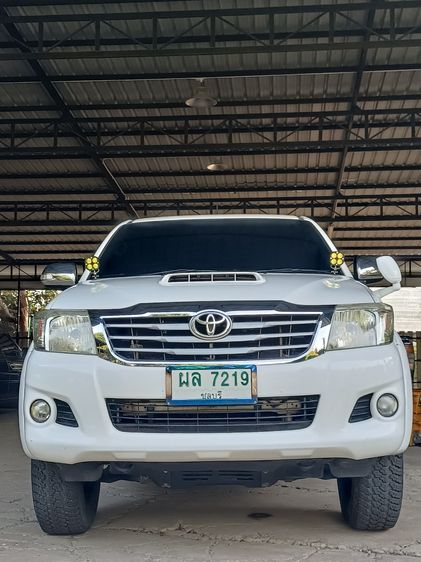 Toyota Hilux Vigo Champ 2015 Smart Cab 2.5 E VNT Prerunner Pickup ดีเซล เกียร์ธรรมดา ขาว