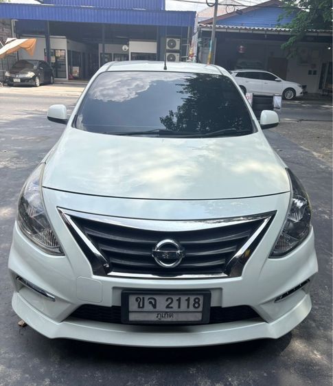 Nissan Almera 2015 1.2 E Sportech Sedan เบนซิน ไม่ติดแก๊ส เกียร์อัตโนมัติ ขาว