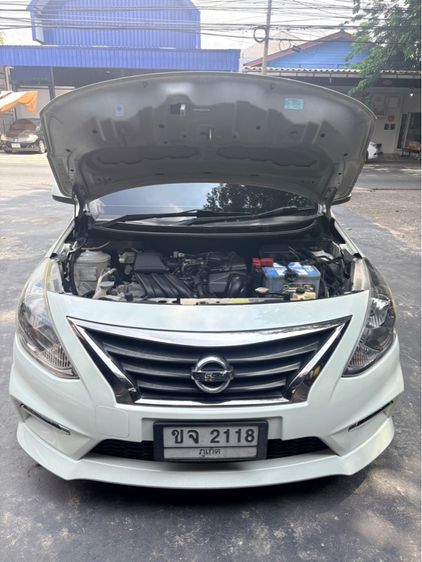 Nissan Almera 2015 1.2 E Sportech Sedan เบนซิน ไม่ติดแก๊ส เกียร์อัตโนมัติ ขาว รูปที่ 2