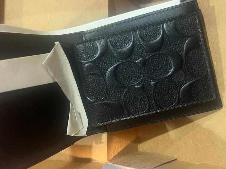 Coach 3 IN 1 Wallet Signature Leather Black รูปที่ 3