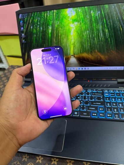 iPhone 15 Pro 128GB Black Titanium เดิมๆ สวยมากเครื่องศูนย์แท้ จอแท้ แบต 91 รับเทรินทุกรุ่นคัฟ รูปที่ 3