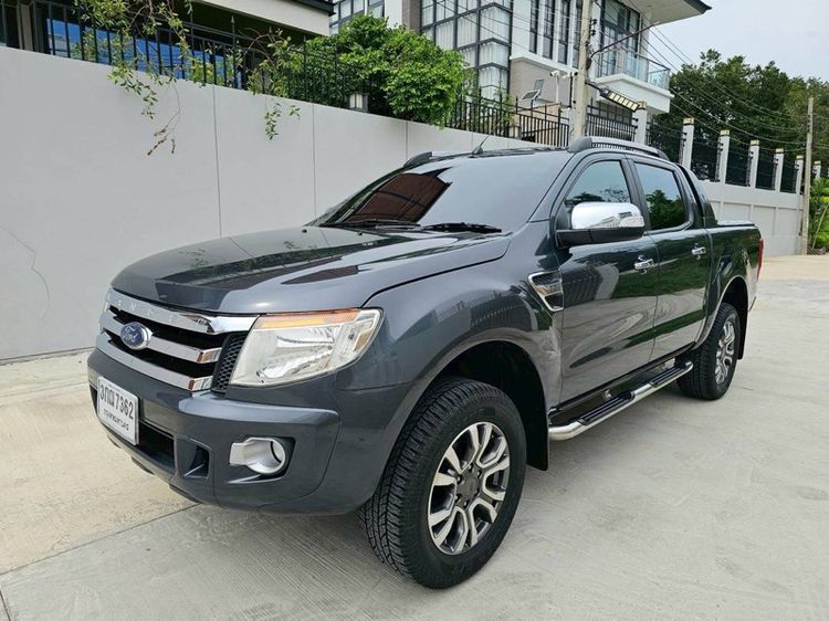 Ford Ranger 2014 2.2 Hi-Rider XLT Pickup ดีเซล ไม่ติดแก๊ส เกียร์อัตโนมัติ เทา