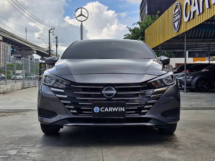 Nissan Almera 2024 1.0L Turbo EL CVT Sedan เบนซิน ไม่ติดแก๊ส เกียร์อัตโนมัติ เทา รูปที่ 2