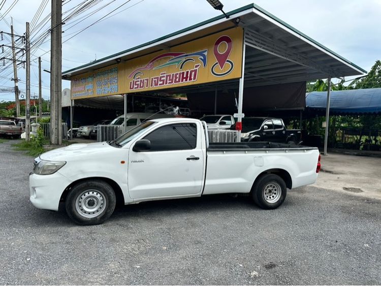 Toyota Hilux Vigo Champ 2015 2.5 J Single Cab Pickup ดีเซล ไม่ติดแก๊ส เกียร์ธรรมดา ขาว รูปที่ 3