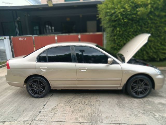 Honda Civic 2002 1.7 VTi Sedan เบนซิน ไม่ติดแก๊ส เกียร์อัตโนมัติ น้ำตาล รูปที่ 4