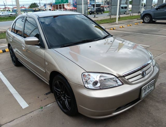 Honda Civic 2002 1.7 VTi Sedan เบนซิน ไม่ติดแก๊ส เกียร์อัตโนมัติ น้ำตาล