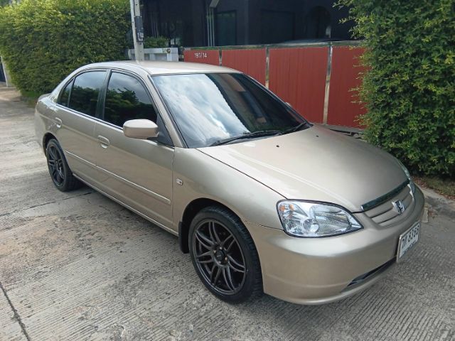 Honda Civic 2002 1.7 VTi Sedan เบนซิน ไม่ติดแก๊ส เกียร์อัตโนมัติ น้ำตาล รูปที่ 3