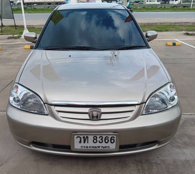 Honda Civic 2002 1.7 VTi Sedan เบนซิน ไม่ติดแก๊ส เกียร์อัตโนมัติ น้ำตาล รูปที่ 2
