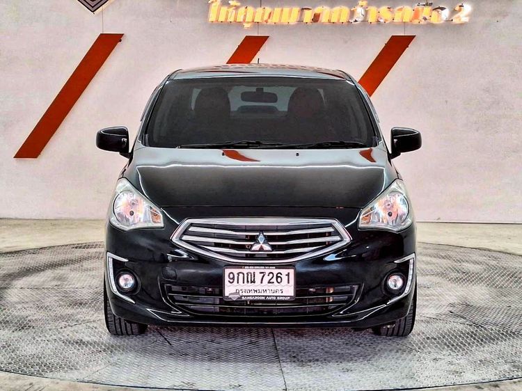 Mitsubishi Attrage 2015 1.2 GLX Sedan เบนซิน ไม่ติดแก๊ส เกียร์อัตโนมัติ ดำ รูปที่ 2