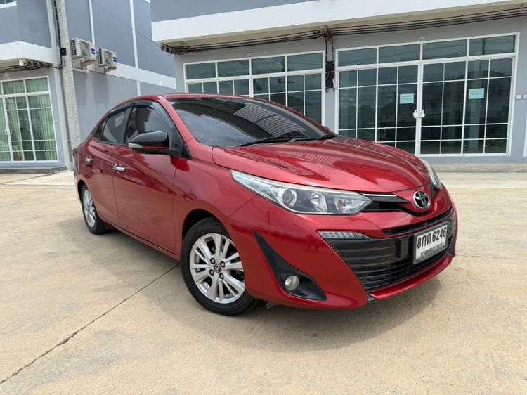 Toyota Yaris ATIV 2018 1.2 Sport Sedan เบนซิน ไม่ติดแก๊ส เกียร์อัตโนมัติ แดง