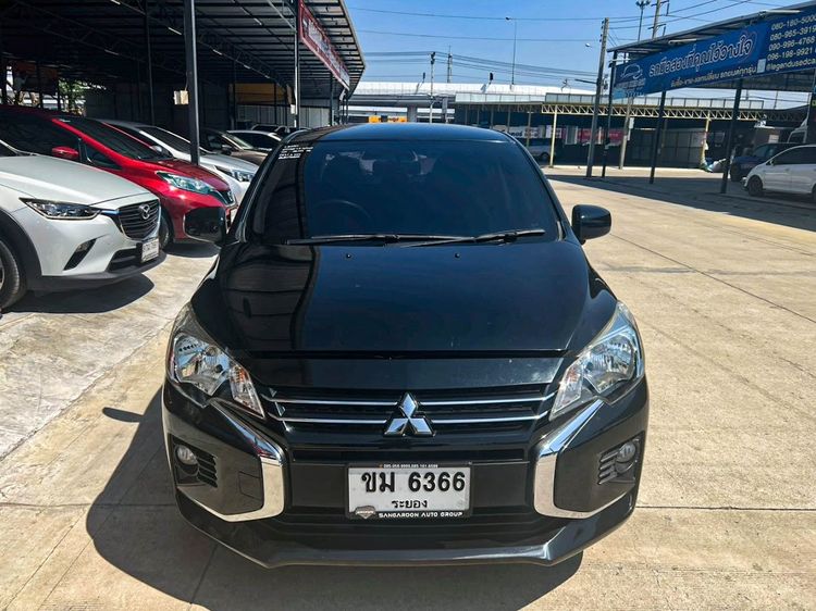 Mitsubishi Attrage 2022 1.2 Active Sedan เบนซิน ไม่ติดแก๊ส เกียร์อัตโนมัติ ดำ รูปที่ 2