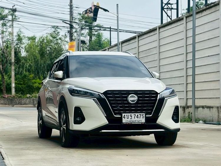 Nissan Kicks 2023 1.2 V Utility-car เบนซิน ไม่ติดแก๊ส เกียร์อัตโนมัติ ขาว รูปที่ 3