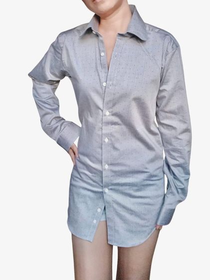 llll SUIT SELECT เชิ้ตทำงาน มีปก สภาพดี slim fit คัตติ้งดี เนื้อผ้ามีทรง ทอแน่น รูปที่ 8