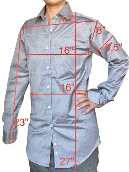 llll SUIT SELECT เชิ้ตทำงาน มีปก สภาพดี slim fit คัตติ้งดี เนื้อผ้ามีทรง ทอแน่น รูปที่ 18
