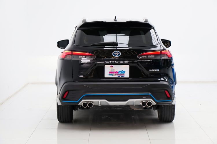 Toyota Corolla Cross 2021 1.8 Hybrid Premium Safety Modellista Utility-car ไฮบริด ไม่ติดแก๊ส เกียร์อัตโนมัติ ดำ รูปที่ 2