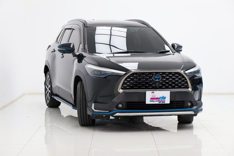Toyota Corolla Cross 2021 1.8 Hybrid Premium Safety Modellista Utility-car ไฮบริด ไม่ติดแก๊ส เกียร์อัตโนมัติ ดำ รูปที่ 4