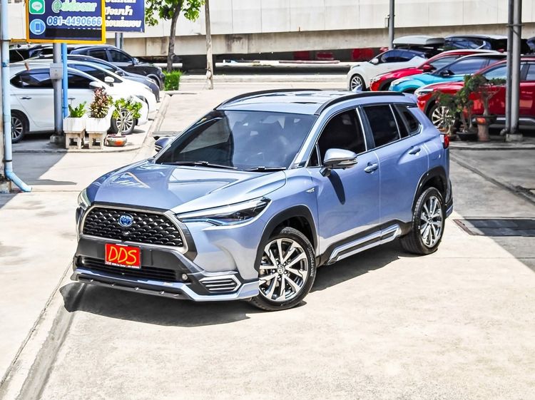 Toyota Corolla Cross 2021 1.8 Hybrid Premium Safety Utility-car เบนซิน เกียร์อัตโนมัติ เทา รูปที่ 4