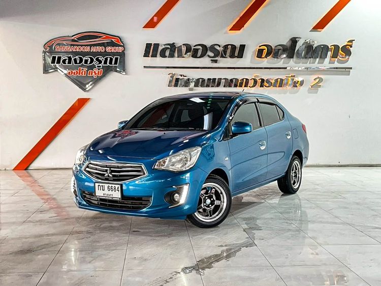Mitsubishi Attrage 2018 1.2 GLX Sedan เบนซิน ไม่ติดแก๊ส เกียร์อัตโนมัติ ฟ้า