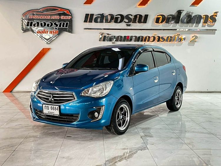 Mitsubishi Attrage 2018 1.2 GLX Sedan เบนซิน ไม่ติดแก๊ส เกียร์อัตโนมัติ ฟ้า รูปที่ 2