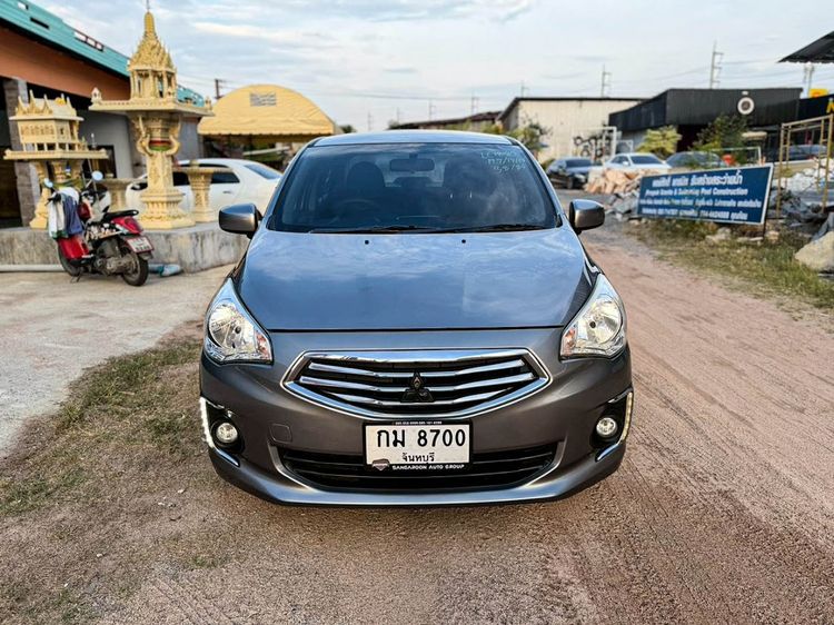 Mitsubishi Attrage 2017 1.2 GLX Sedan เบนซิน ไม่ติดแก๊ส เกียร์อัตโนมัติ เทา รูปที่ 2