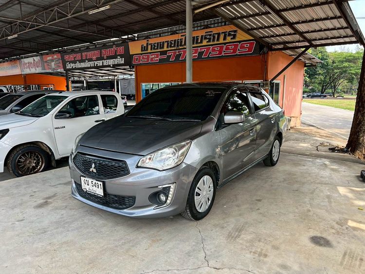 Mitsubishi Attrage 2018 1.2 GLX Sedan เบนซิน ไม่ติดแก๊ส เกียร์อัตโนมัติ เทา
