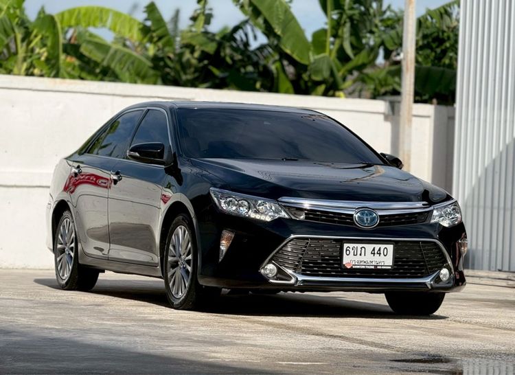 Toyota Camry 2015 2.5 HV Premium Sedan ไฮบริด ไม่ติดแก๊ส เกียร์อัตโนมัติ ดำ รูปที่ 3