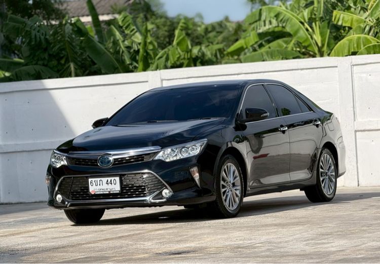 Toyota Camry 2015 2.5 HV Premium Sedan ไฮบริด ไม่ติดแก๊ส เกียร์อัตโนมัติ ดำ