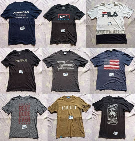 500 บาทได้หมด 9 ตัว เสื้อแบรนด์แท้ทุกตัว แยกได้ (นัดรับเชียงคาน)