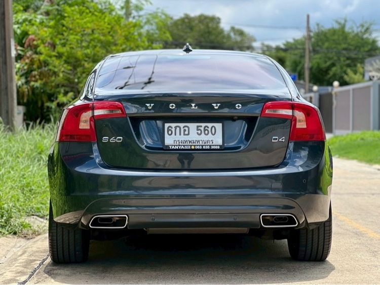 Volvo S60 2017 2.0 D4 Sedan ดีเซล ไม่ติดแก๊ส เกียร์อัตโนมัติ เทา รูปที่ 4