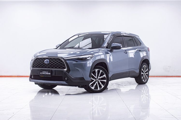 Toyota Corolla Cross 2021 1.8 HEV Premium Utility-car ไฮบริด ไม่ติดแก๊ส เกียร์อัตโนมัติ เทา