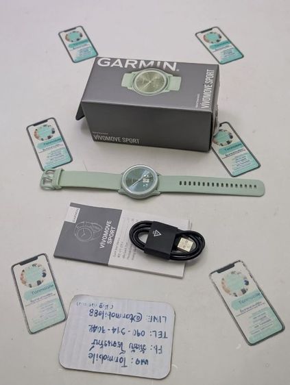 ขาย เทิร์น Garmin Vivomove Sport ศูนย์ไทย สภาพใหม่เอี่ยม อุปกรณ์ครบยกกล่อง ประกันยาว เพียง 2,790 บาท เท่านั้น ครับ 