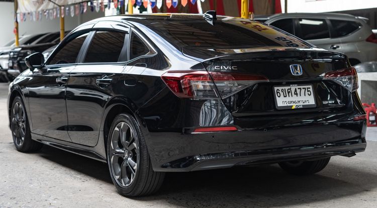 Honda Civic 2025 2.0 eHEV EL+ Sedan ไฮบริด ไม่ติดแก๊ส เกียร์อัตโนมัติ ดำ รูปที่ 3