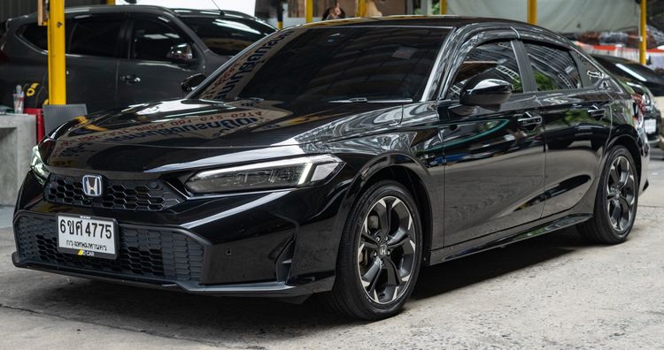 Honda Civic 2025 2.0 eHEV EL+ Sedan ไฮบริด ไม่ติดแก๊ส เกียร์อัตโนมัติ ดำ รูปที่ 2