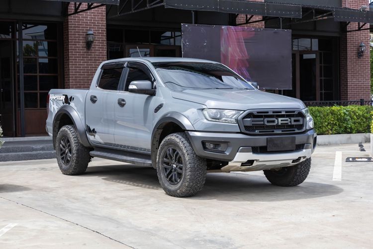 Ford Ranger 2019 Raptor 2.0 Bi-Turbo 4WD Pickup ดีเซล ไม่ติดแก๊ส เกียร์อัตโนมัติ เทา รูปที่ 2