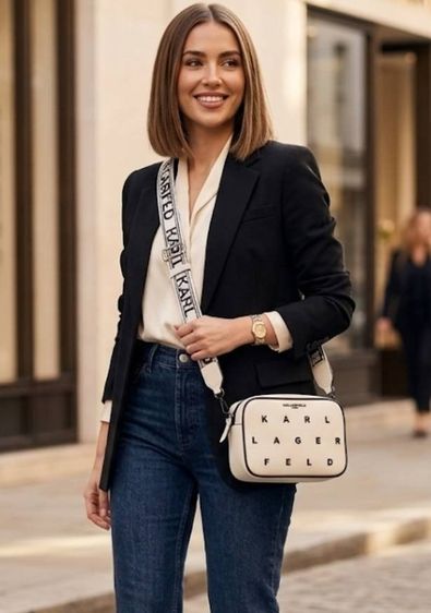 กระเป๋าKarl Lagerfeld Paris MAYBELLE CAMERA CROSSBODY  รูปที่ 7