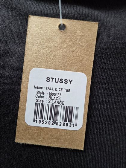 เสื้อยืด Stussy :Tall Dice T-Shirt สีดำ มือ1 รูปที่ 7