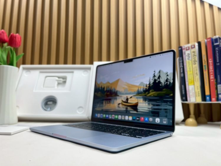 MacBook Air 13.6-inch M4 2025 Ram16GB SSD256GB SkyBlue apple care 29 April 2027  รูปที่ 2