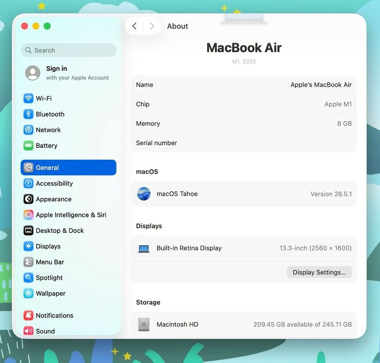 MacBook Air 13.3-inch M1,2020 Ram8GB SSD256GB  Space Gray  รูปที่ 13