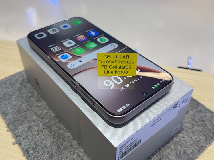 (ติดจอง)OPPO Find X9 Pro 512GB ประกันศูนย์ไทย4เดือนกว่า ครบกล่อง รูปที่ 4