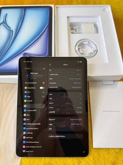 iPad Air M4-air8-ใหม่ยังไม่ได้ใช้งานเลยรอบชาร์จ0 รูปที่ 4