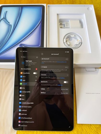 iPad Air M4-air8-ใหม่ยังไม่ได้ใช้งานเลยรอบชาร์จ0 รูปที่ 5